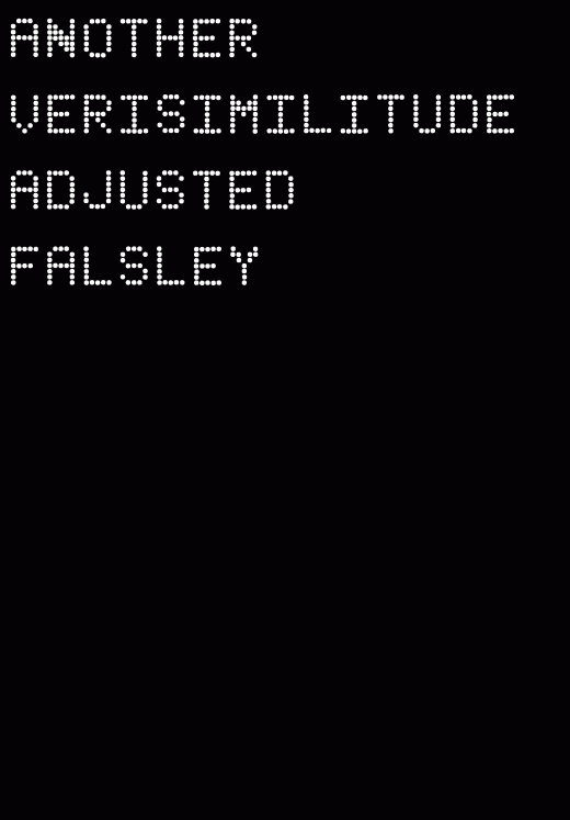 another verisimilitude adjusted falsley