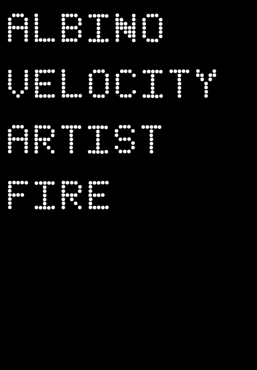albino velocity artist fire